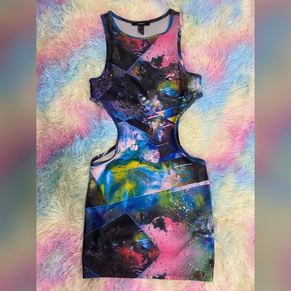Cut out mini dress